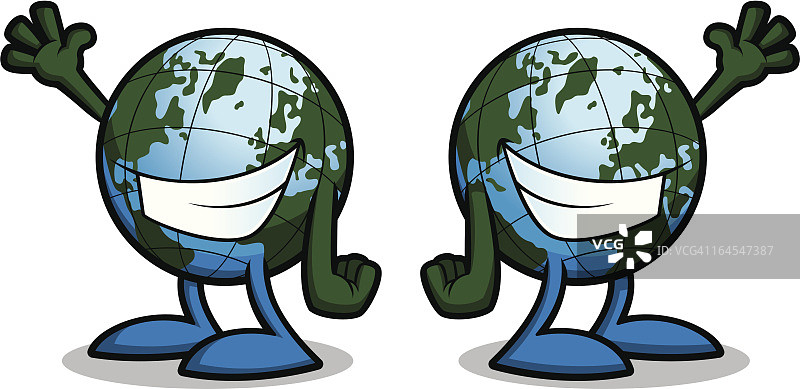挥舞的地球仪图片素材