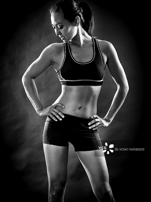 健身女人图片素材