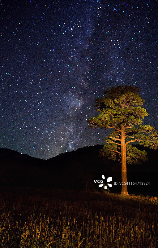 西班牙峰的银河图片素材