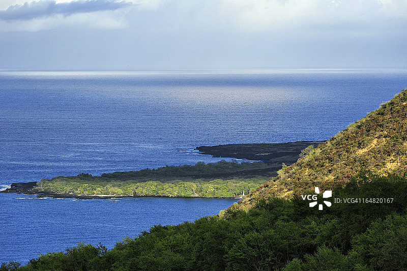 库克纪念碑和Kealakekua历史遗址图片素材