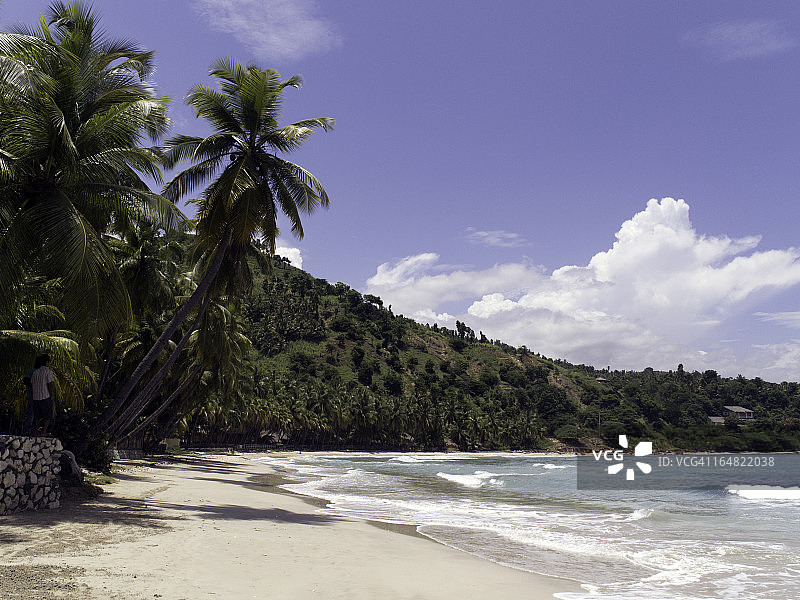海地雅克梅尔海岸线加勒比海风光图片素材