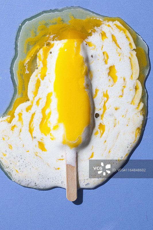 融化的冰棒图片素材