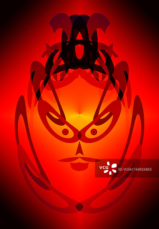 数字面具：数字生成图片素材