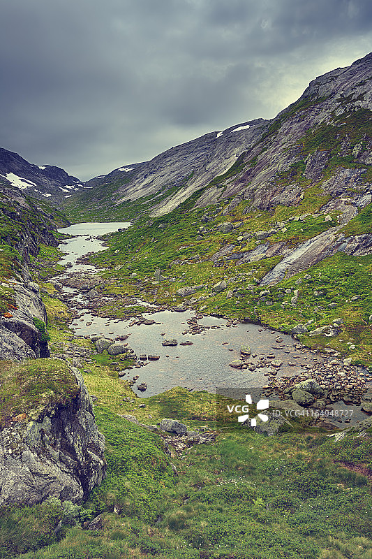 挪威的贫瘠景观图片素材