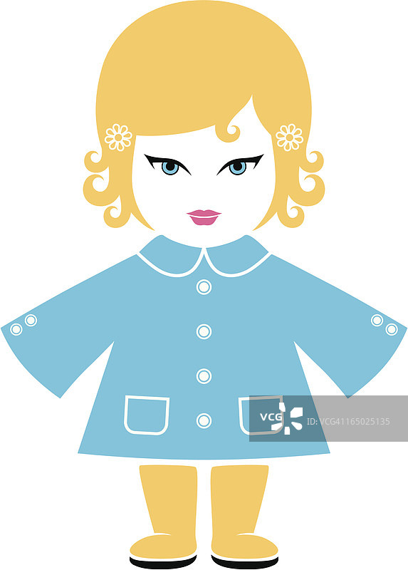 金发白人玩偶图片素材