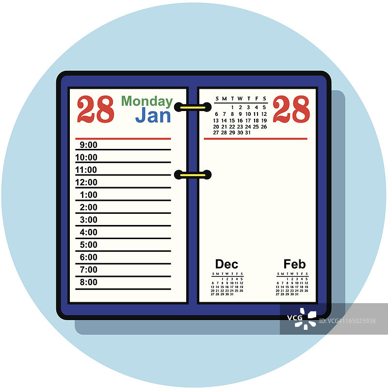 桌面日历图标图片素材