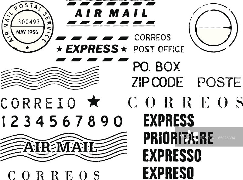 蜗牛邮件邮票矢量图图片素材