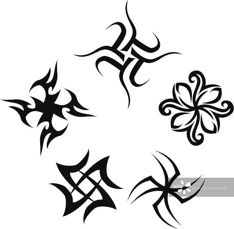 部落风格星星图片素材