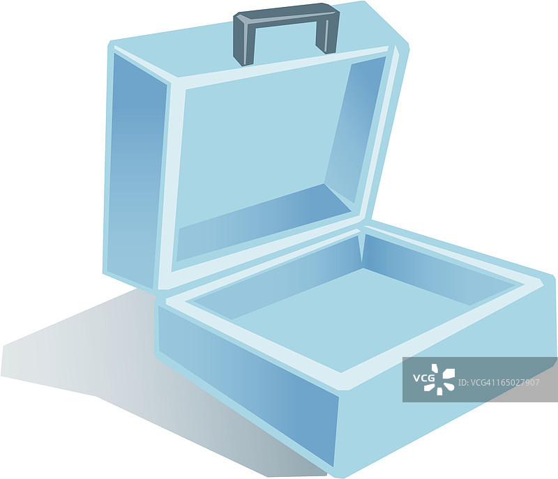 打开的公文包图片素材