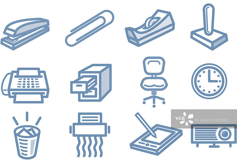 小型办公室图标图片素材