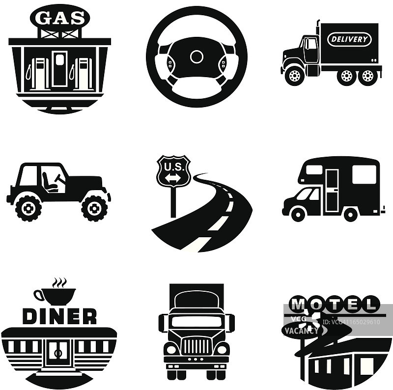 道路图标图片素材