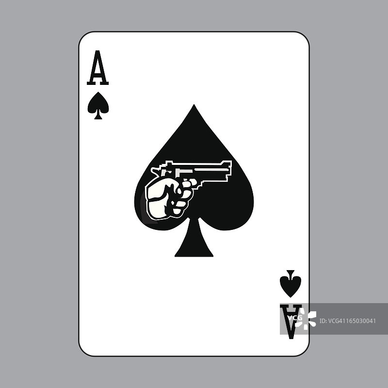黑桃A扑克牌（矢量图）图片素材