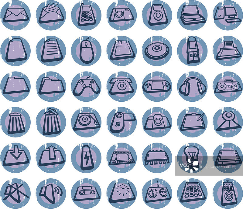 Grunge风格图标合集图片素材