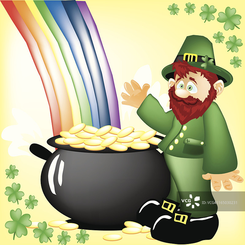 圣帕特里克节：矮精灵图片素材