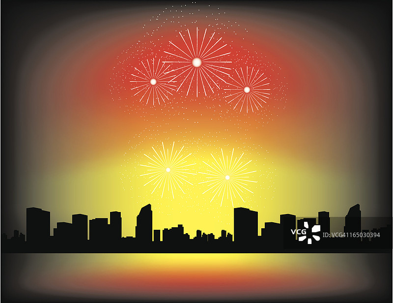 新年烟花图片素材
