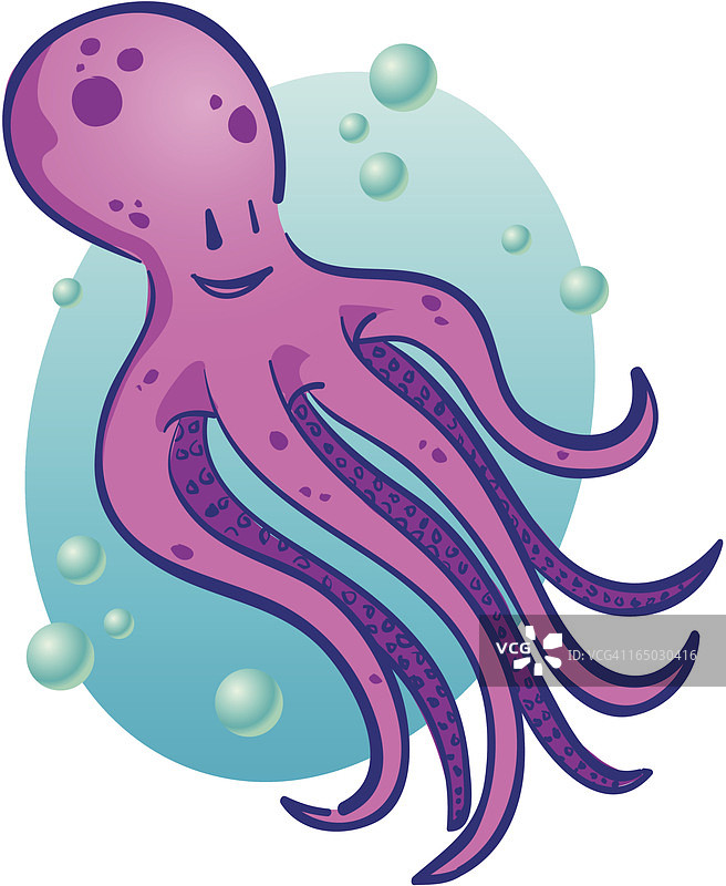 紫色章鱼图片素材