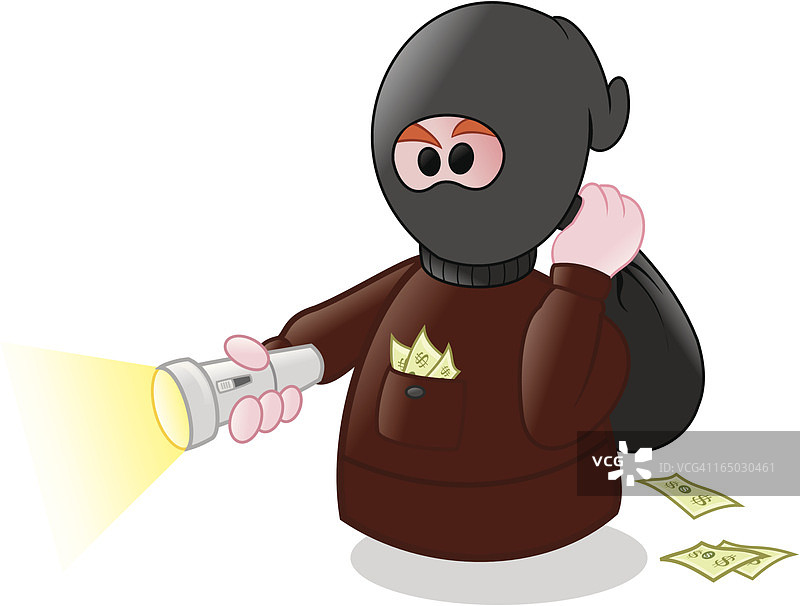 携款潜逃图片素材