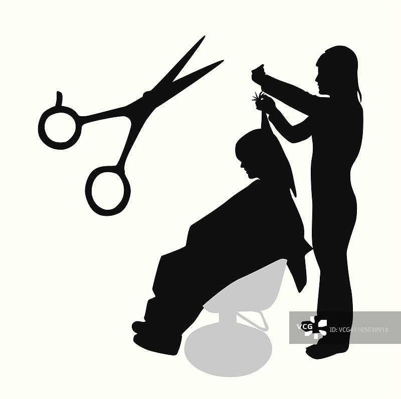 服务行业矢量剪影图片素材