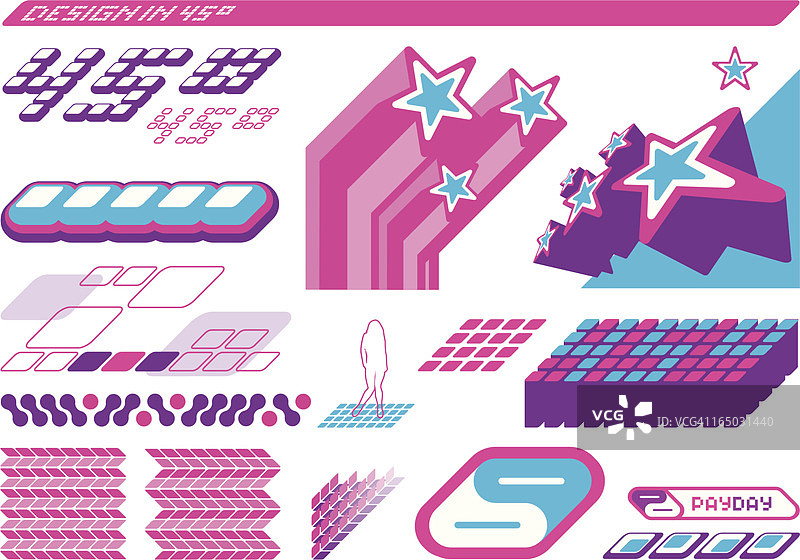 45度倾斜设计元素图片素材