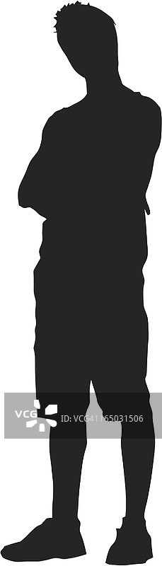 男孩剪影01图片素材