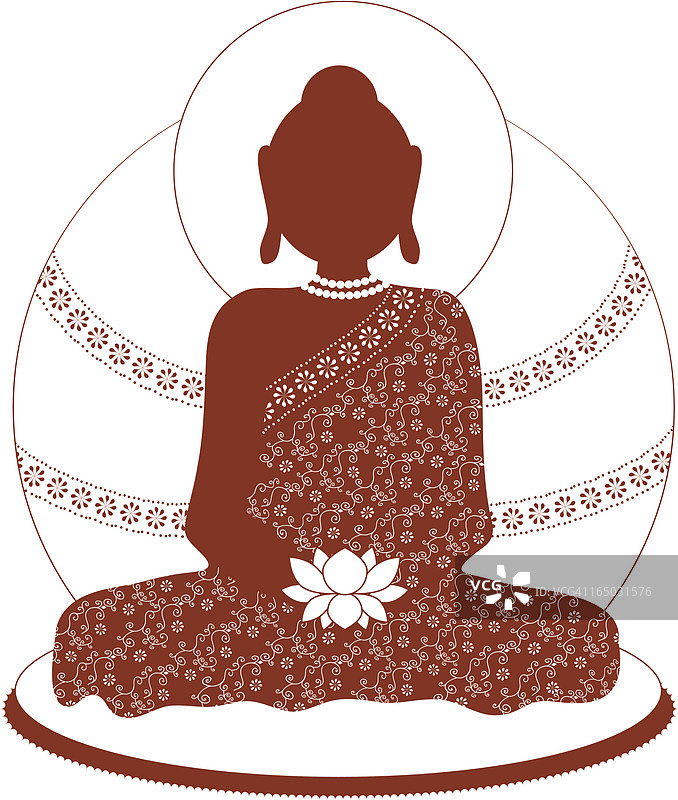 曼海蒂佛陀（矢量）图片素材