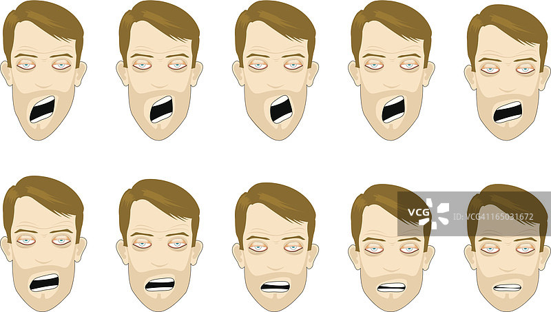 打呵欠图片素材