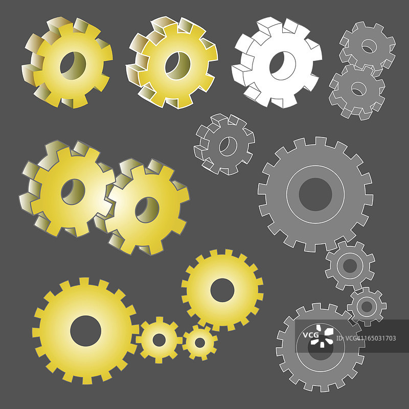 齿轮矢量图图片素材