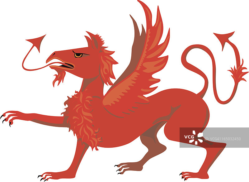 狮鹫纹章图案 - 矢量图片素材