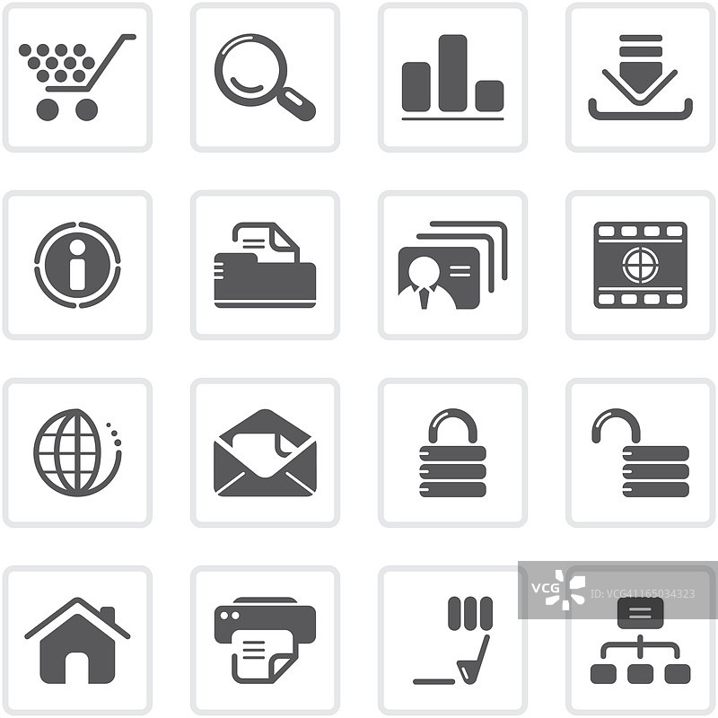 网页和互联网图标|主要系列图片素材