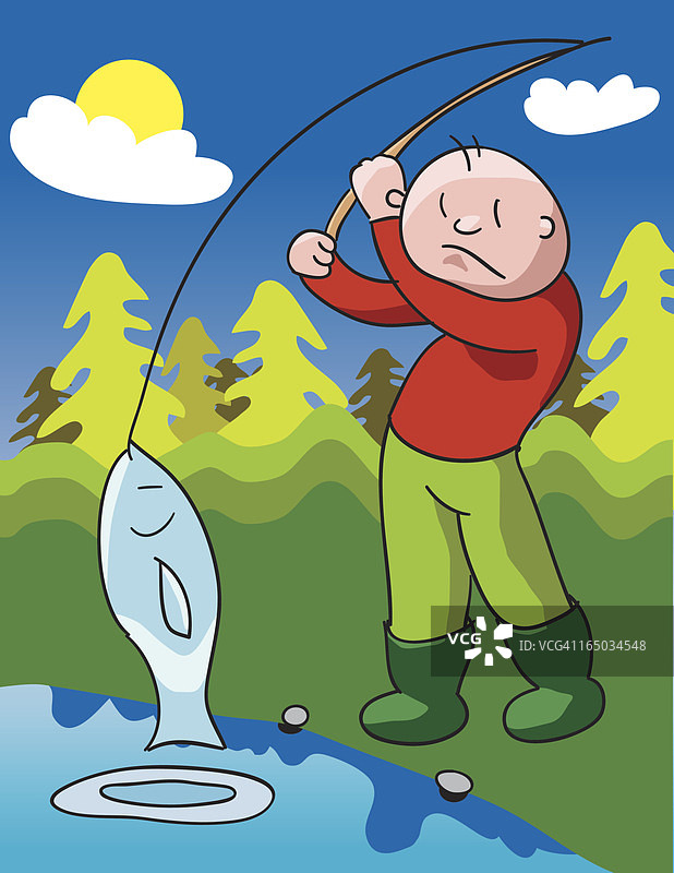 钓鱼图片素材