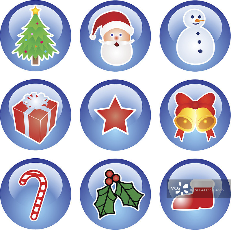 圣诞图标 - 矢量图片素材