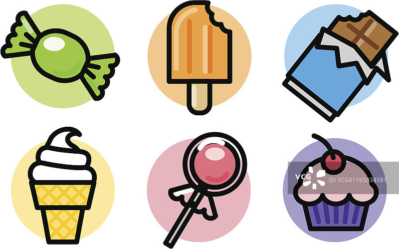 食物图标：糖果图片素材