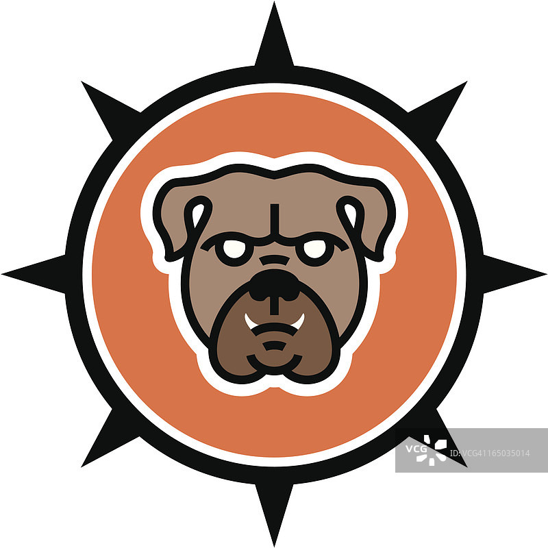 斗牛犬矢量素材图片素材