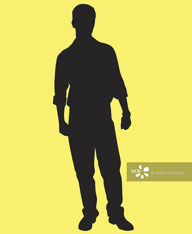 模型男人轮廓图片素材