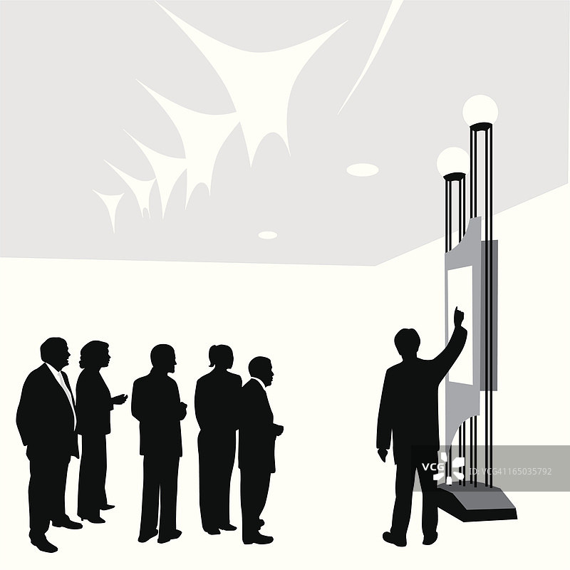 非正式演示矢量剪影图片素材