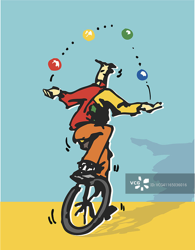 杂耍者素描图片素材