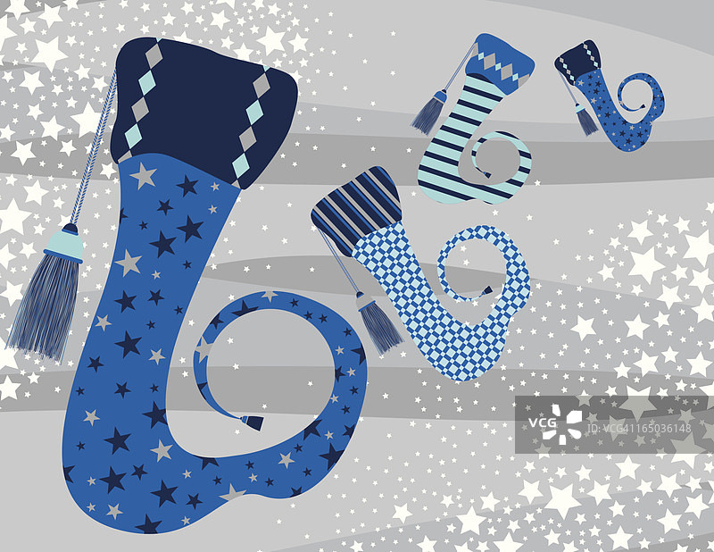 圣诞精灵袜子图片素材