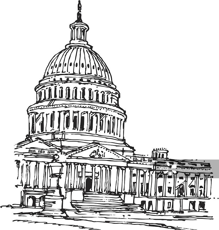 华盛顿特区国会大厦图片素材