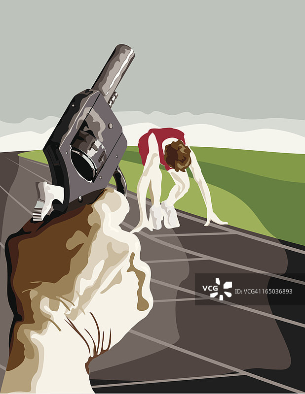 各就各位，预备，跑！图片素材