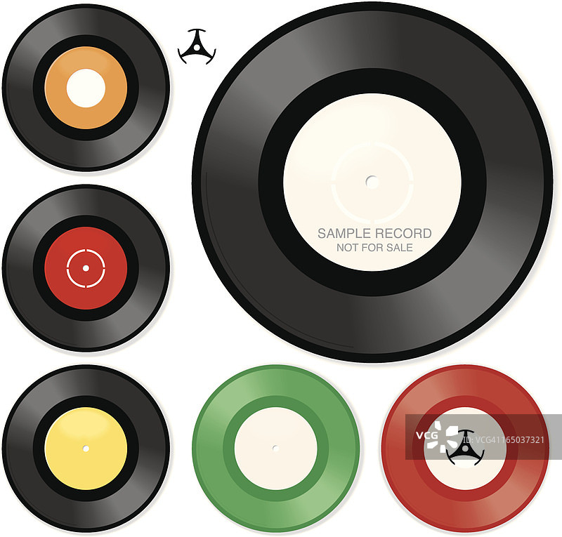 白色标签单曲/EP唱片图片素材