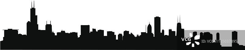 芝加哥天际线图片素材