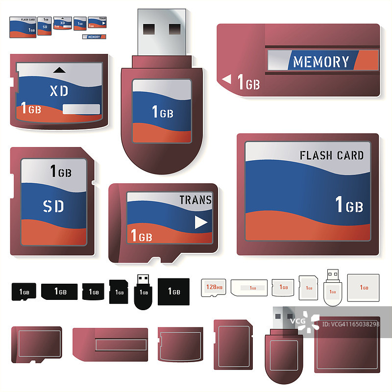 1GB闪存卡图片素材