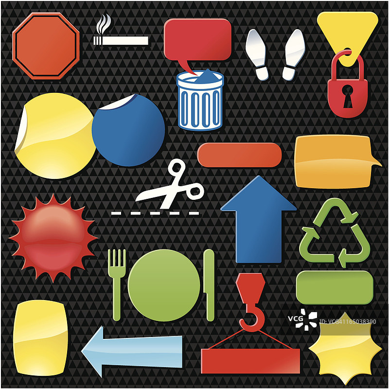 信息贴纸图片素材