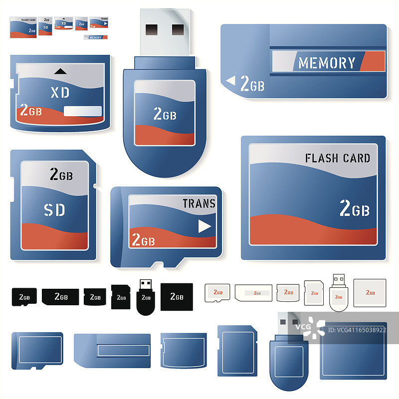 2GB闪存卡图片素材