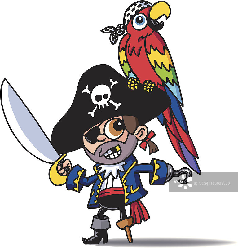 儿童海盗图片素材