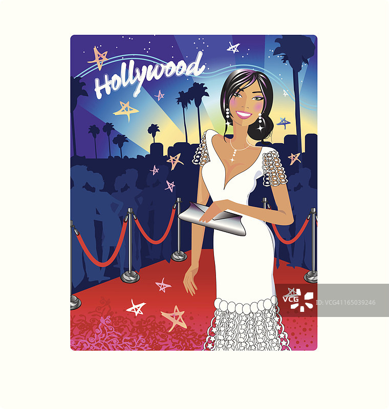 红地毯上的明星图片素材