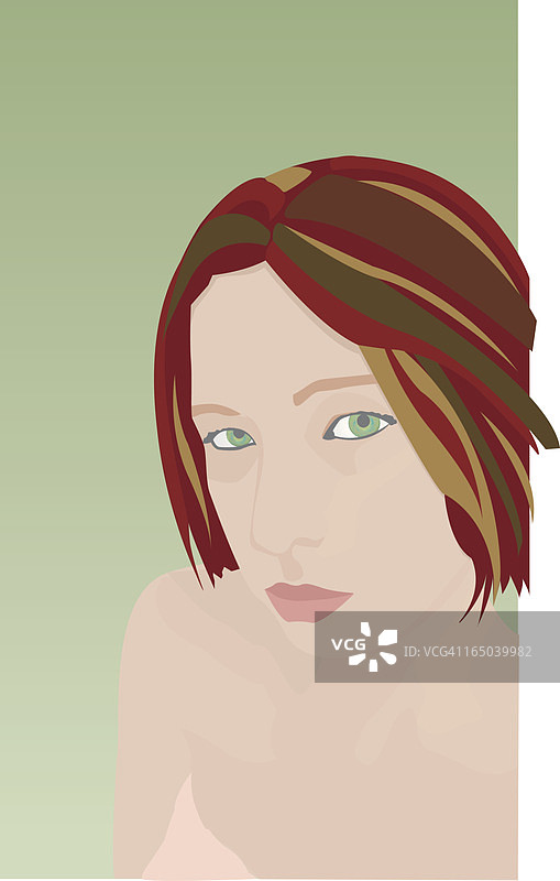 年轻女人（矢量图）图片素材