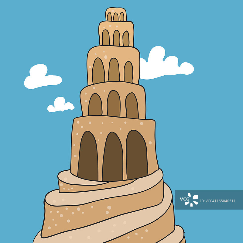 巴比伦塔图片素材