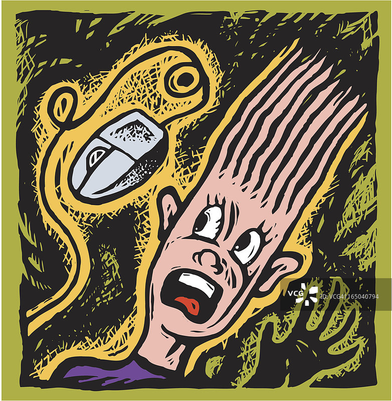 对老鼠的恐惧图片素材