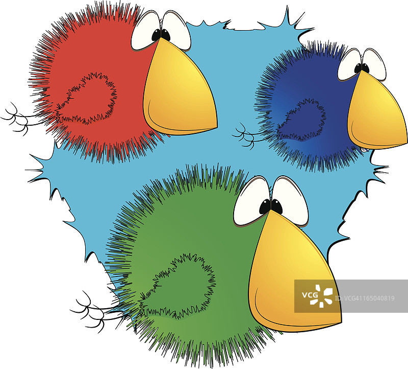 蓬乱的鸟图片素材